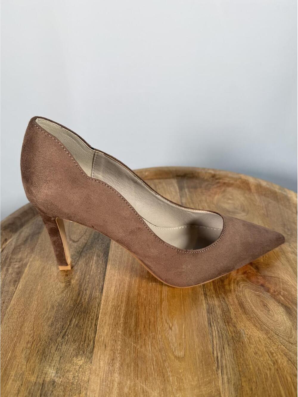 French Connection Suede Pointed Toe Heels Brown Stiletto Pumps US 8 NWB - Picture 8 of 11